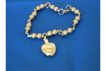 Bead/Heart Bracelet